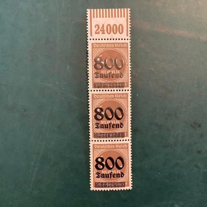Empire allemand 1923 - 800 000 Marks en bande de trois avec, Postzegels en Munten, Postzegels | Europa | Duitsland