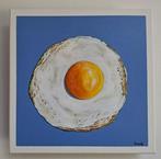 Cyril Beaufils (XX) - Composition bleue à l’œuf au plat