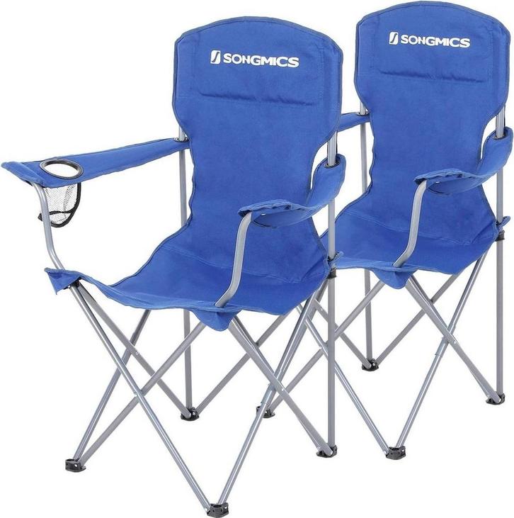 2x Campingstoel / visstoel - inklapbaar - robuust frame -, Caravans en Kamperen, Kampeeraccessoires, Verzenden