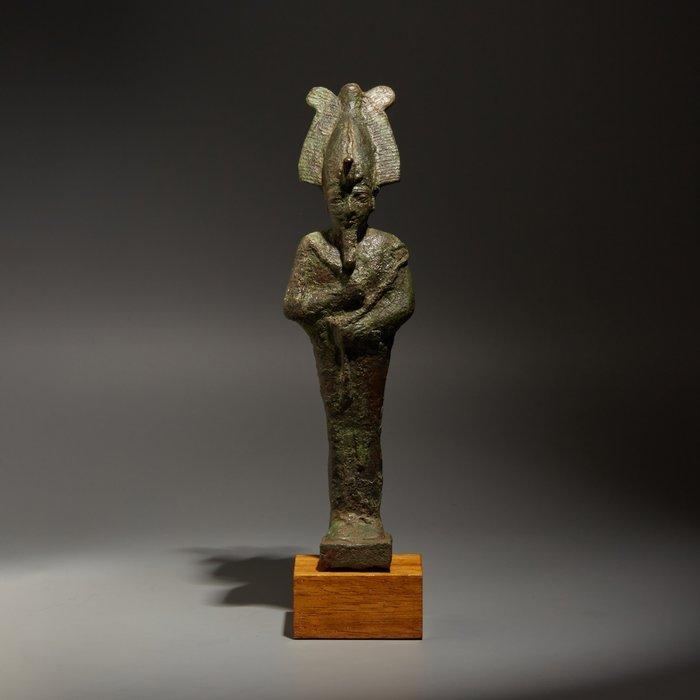 Oud-Egyptisch Brons God Osiris. Late Periode, 664 - 332 voor, Verzamelen, Mineralen en Fossielen