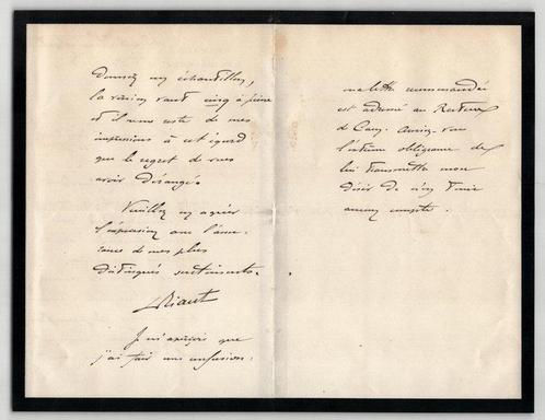 Émile Driant - Lettre autographe signée - 1910, Verzamelen, Film en Tv