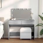 vidaXL Kaptafel met LED-verlichting 100x40x120 cm grijs, Verzenden, Nieuw
