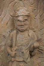 Beeld van de godheid Fudô Myô-ô  - Gegoten steen - Japan, Antiek en Kunst