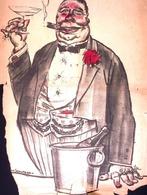 Oorlogswinstmaker hoopt op meer oorlog op spotprent, Verzenden