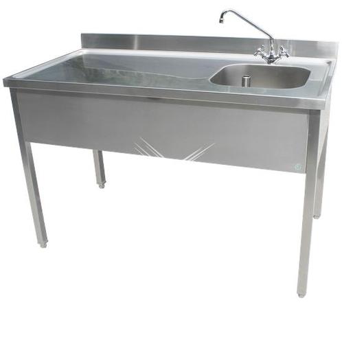 Rvs cheftafel zonder bodemschap 2000x700x900 mm (spoelbak re, Zakelijke goederen, Horeca | Meubilair en Inrichting, Nieuw in verpakking