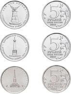 Russie. 5 Rubles, 2012–2019 – 12 Commemorative Coins – UNC