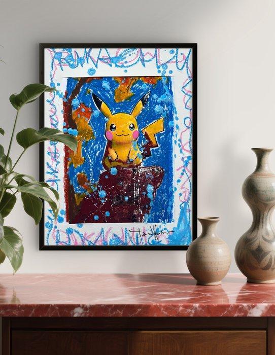 David Harianna (1978) - PIKACHU SKY-FRAMED 30x40, Games en Spelcomputers, Spelcomputers | Overige Accessoires