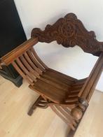 Stoel - Hout - Savonarola, Antiek en Kunst