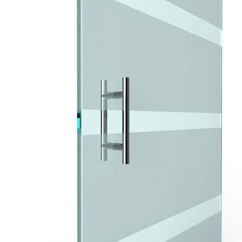 T-greep voor glazen deur ø 25mm - L: 300x200mm - chroom, Bricolage & Construction, Fenêtres & Moustiquaires, Envoi