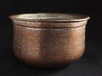 Antiek geëtst koperen pot / ketel - Koper - Ottomaanse Rijk, Antiek en Kunst