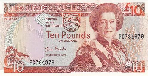 Europe Jersey P 28a 10 Pounds Nd 2000 Unc, Postzegels en Munten, Bankbiljetten | Europa | Niet-Eurobiljetten, België, Verzenden