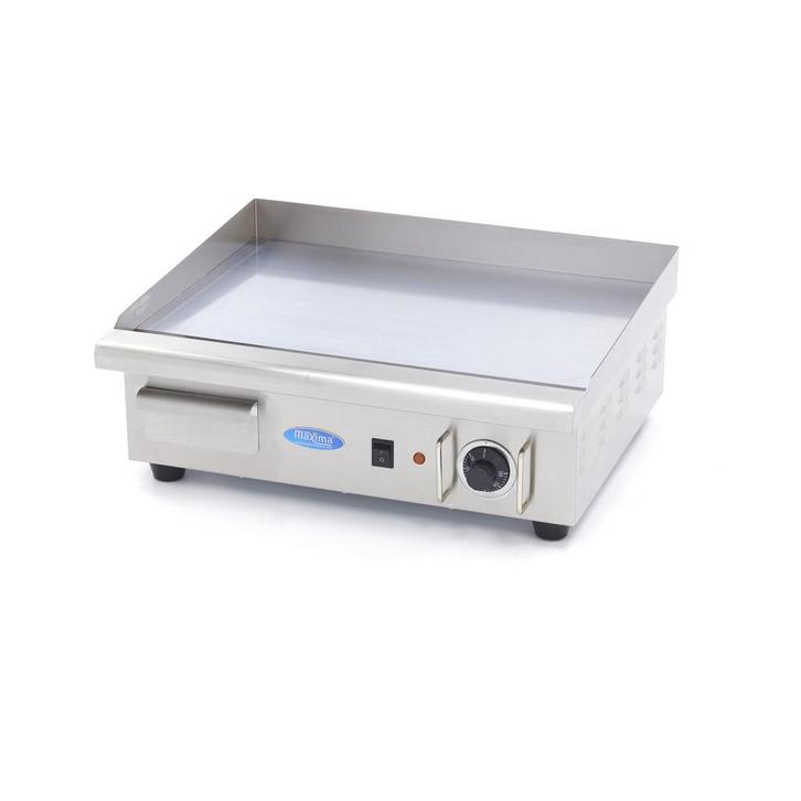 Grillplaat - Glad Chroom - 55 cm - incl. Opvangbak, Elektronische apparatuur, Grillplaten, Tafelgrill, Nieuw, Verzenden