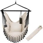 Hangstoel Malika, boho-stijl, draagkracht 150kg - beige, Verzenden