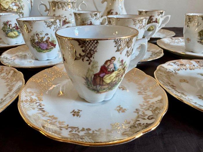 Chadelaud, LIMOGES, - Ferdinand Deshoulières - Koffieservies, Antiek en Kunst, Antiek | Meubels | Tafels