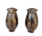 Sculpture, Bronzen uilen - 13 cm - Bronze