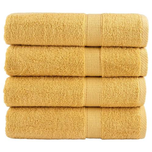 vidaXL Badhanddoeken SOLUND 4 st 600 g/m² 100x150 cm, Huis en Inrichting, Badkamer | Badtextiel en Accessoires, Nieuw, Verzenden