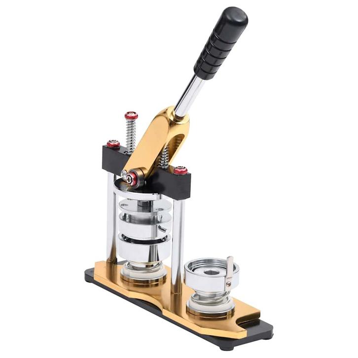 vidaXL Buttonmachine met cirkelsnijder draaipunch 37 mm, Hobby en Vrije tijd, Overige Hobby en Vrije tijd, Nieuw, Verzenden