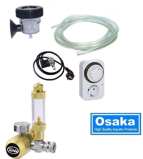 Osaka Hervulbare CO2 set  incl. Magneetventiel  - aquarium C, Animaux & Accessoires, Poissons | Aquariums & Accessoires, Enlèvement ou Envoi
