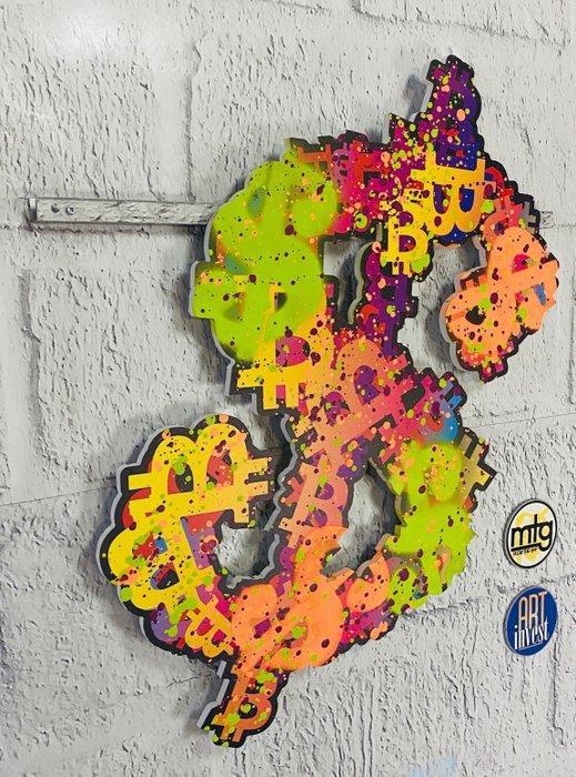 Aiiroh (1987) - Dollar - Bitcoin, Antiek en Kunst, Kunst | Designobjecten