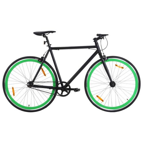 vidaXL Fiets met vaste versnelling 700 c 55 cm zwart en, Fietsen en Brommers, Fietsen | Racefietsen, Nieuw, Verzenden