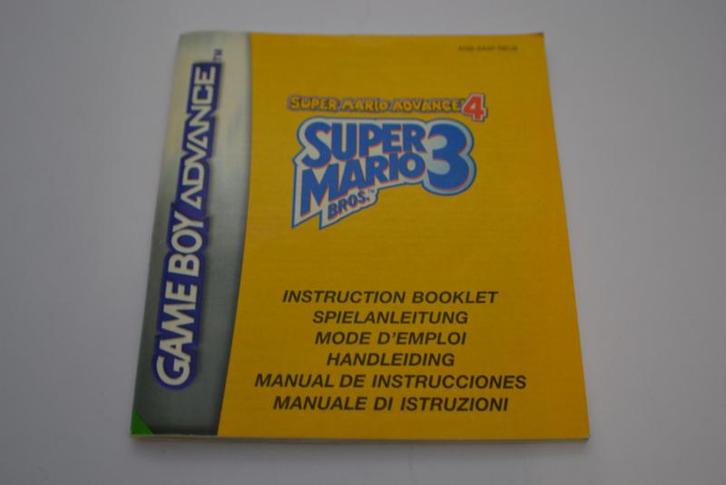 Super Mario Advance 4 -Super Mario Bros 3 (GBA NEU6 MANUAL), Games en Spelcomputers, Spelcomputers | Nintendo Consoles | Accessoires