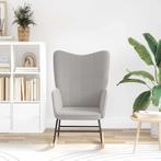 vidaXL Schommelstoel Lichtgrijs Sherpa Stof, Huis en Inrichting, Fauteuils, Verzenden, Nieuw