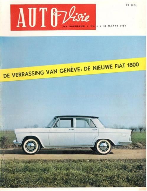 1959 AUTOVISIE MAGAZINE 6 NEDERLANDS, Livres, Autos | Brochures & Magazines