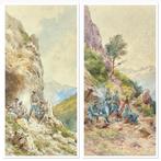 Pierre Comba (1859-1934) - Alpine soldiers in mountain