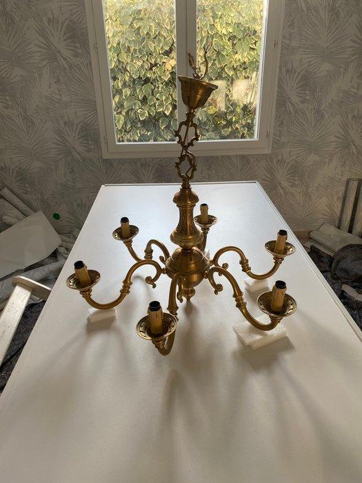 Kroonluchter - Verguld messing, Antiek en Kunst, Curiosa en Brocante