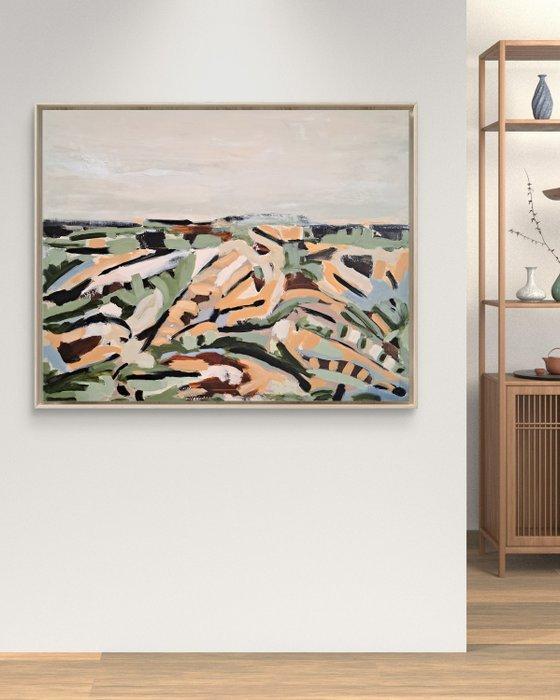 Gaby Acevedo - Paisaje abstracto n°4 (XL), Antiek en Kunst, Kunst | Schilderijen | Modern