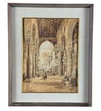 Achille Vianelli (1803-1894) - Interno di chiesa