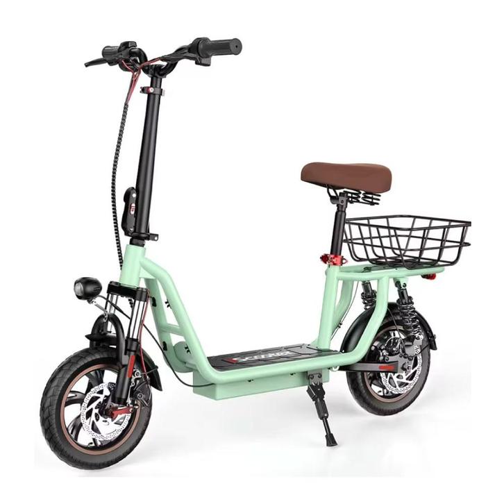 i12 Elektrische Scooter - Vouwbaar - 500W - 7,5Ah - Groen, Vélos & Vélomoteurs, Scooters | Marques Autre, Envoi