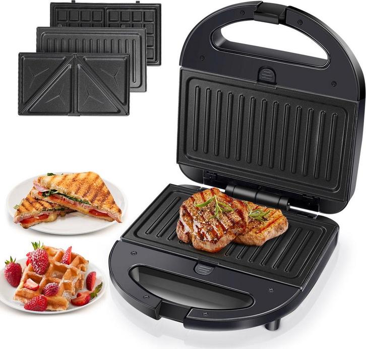 Tosti apparaat - Tosti ijzer - Contactgrill - Wafelijzer - 7, Electroménager, Grils de contact, Envoi