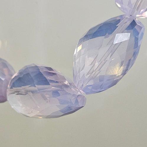 Filo de quartz lavande pierre facettée à échelons ø 12/16, Verzamelen, Mineralen en Fossielen