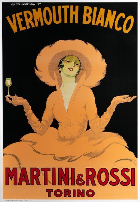 Marcello Dudovich - Vermouth Bianco - Martini & Rossi -, Antiek en Kunst, Kunst | Tekeningen en Fotografie