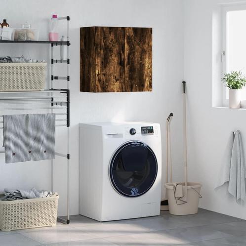 vidaXL Wandkast 60x31x60 cm bewerkt hout gerookt, Huis en Inrichting, Kasten | Overige, Nieuw, Verzenden