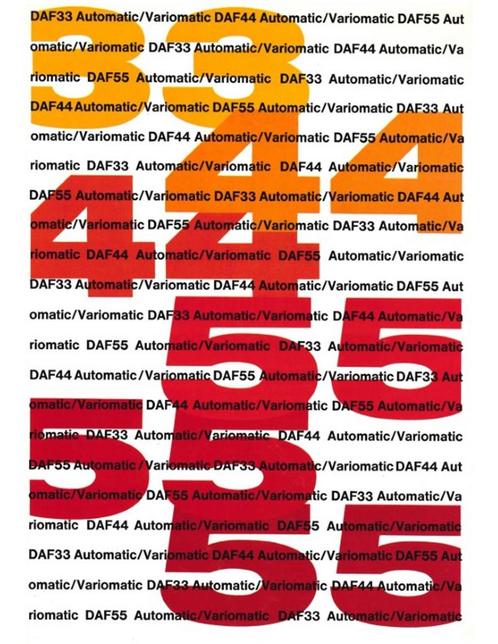 1969 DAF PROGRAMMA  VARIOMATIC BROCHURE NEDERLANDS, Livres, Autos | Brochures & Magazines, Enlèvement ou Envoi