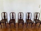 J.&J. Kohn - Stoel (5) - Beuken - 5 x gebogen houten stoelen