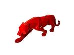 Veiling - Geometrische Panter Sculptuur | Glanzend Rood, Verzamelen, Gebruikt