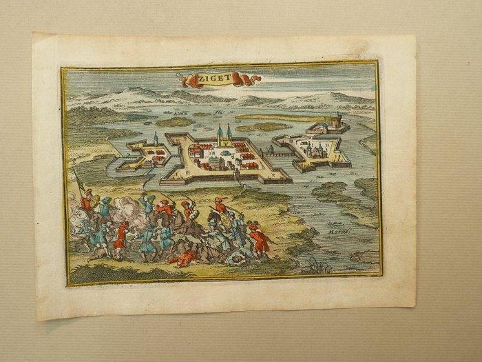 Polen - Hongarije / Szigetvár; Gabriel Bodenehr - Ziget -, Boeken, Atlassen en Landkaarten