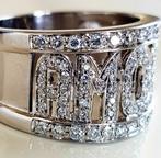 Ring - 18 karaat Witgoud Diamant (Natuurlijk) - Diamant, Handtassen en Accessoires, Ringen, Nieuw