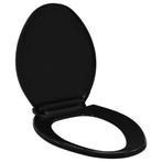 Zwarte Toiletbril Soft-Close | Retour Deal | 55% Korting!, Verzenden, Nieuw, Toilet