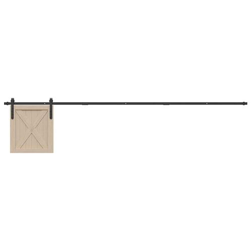 vidaXL Ophangset voor schuifdeur 244 cm koolstofstaal, Doe-het-zelf en Bouw, Overige Doe-Het-Zelf en Bouw, Nieuw, Verzenden