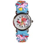 Fako® - Kinderhorloge - 3D - Eenhoorn Mini - Lichtblauw