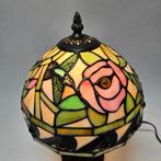 Tiffany stijl tafellamp - Lampe de table - Vitrail, Antiek en Kunst
