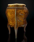 Commode - Bronze, Marbre, Grande table de nuit - Bois, Antiek en Kunst