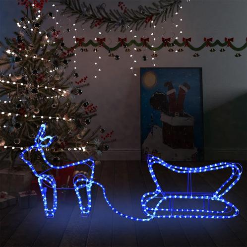 vidaXL Kerstdecoratie rendier en slee 252 LEDs, Diversen, Kerst, Nieuw, Verzenden