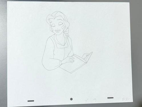 Walt Disney Originele animatietekening van Belle - Beauty, Boeken, Strips | Comics