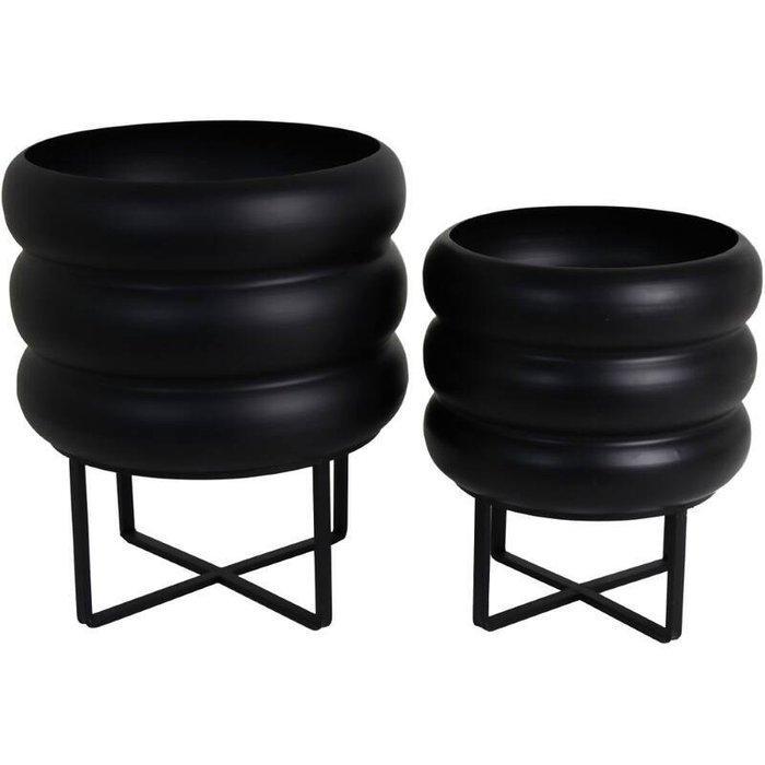 Bloempot (2) - IJzer, Metaal, Antiek en Kunst, Kunst | Designobjecten