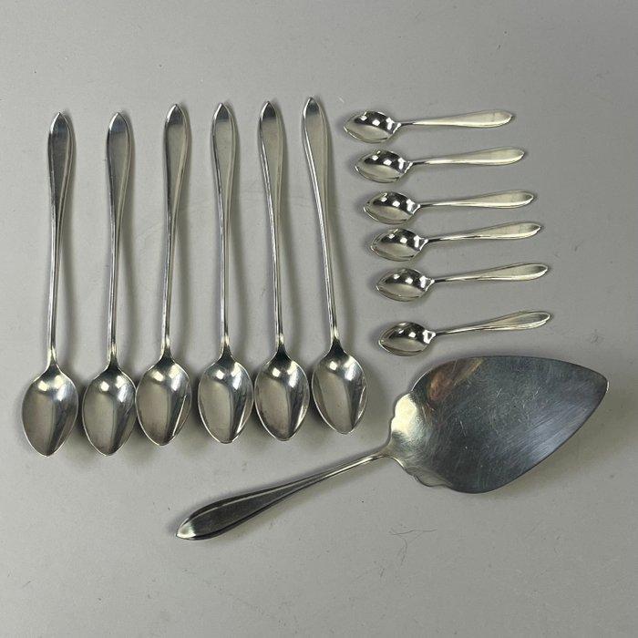 Koffielepel (13) - Verzilverde Koffielepels en Lattelepels, Antiquités & Art, Curiosités & Brocante